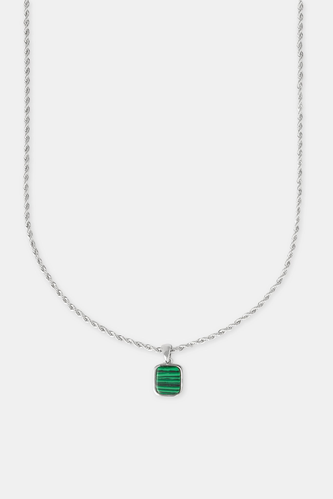 Mikrogrüne Malachit-Seilkette – 12 mm